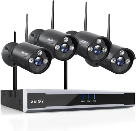 Kit de videovigilancia WiFi REIGY 16 canales con 4 cámaras