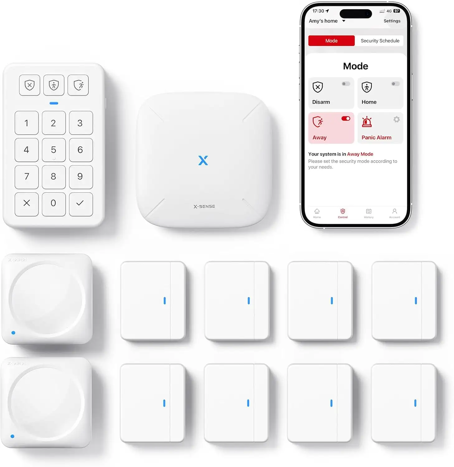 X-Sense AS12 Kit Alarma WiFi Hogar