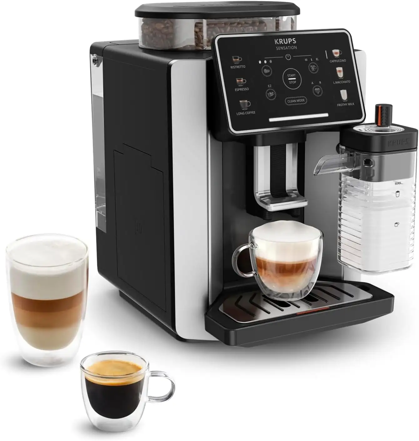 Krups Sensation Milk EA912E10 - Cafetera Superautomática