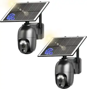 NUASI Cámara 4G Solar Exterior Pack 2