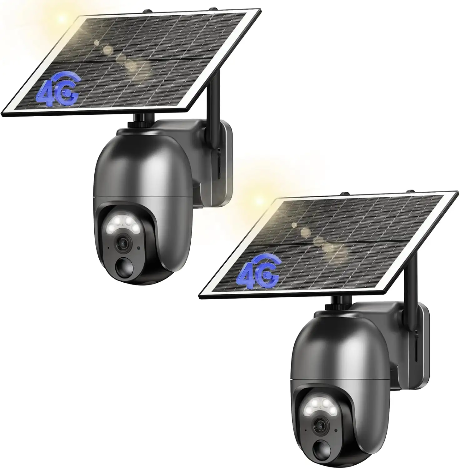 NUASI Cámara 4G Solar Exterior Pack 2