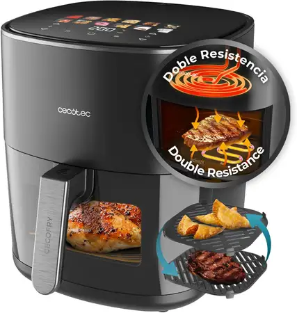 Freidora de Aire Cecotec Cecofry&Grill Duoheat 6500 Plus