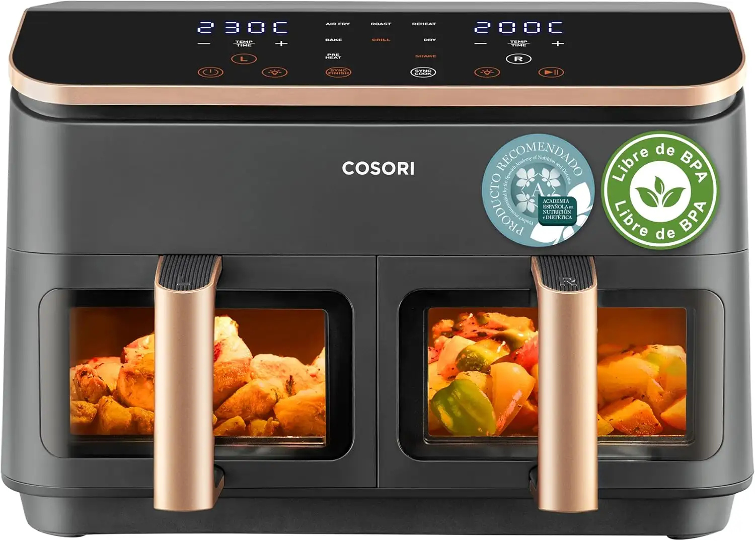 Cosori Air Fryer Grande 8,5 L Doble Cesta